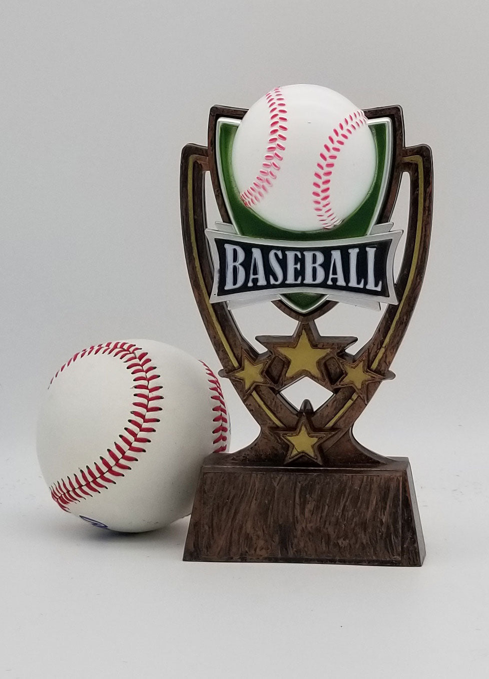 Baseball Trophy | Four Star | Personalized Baseball Award | 6 Inches Tall