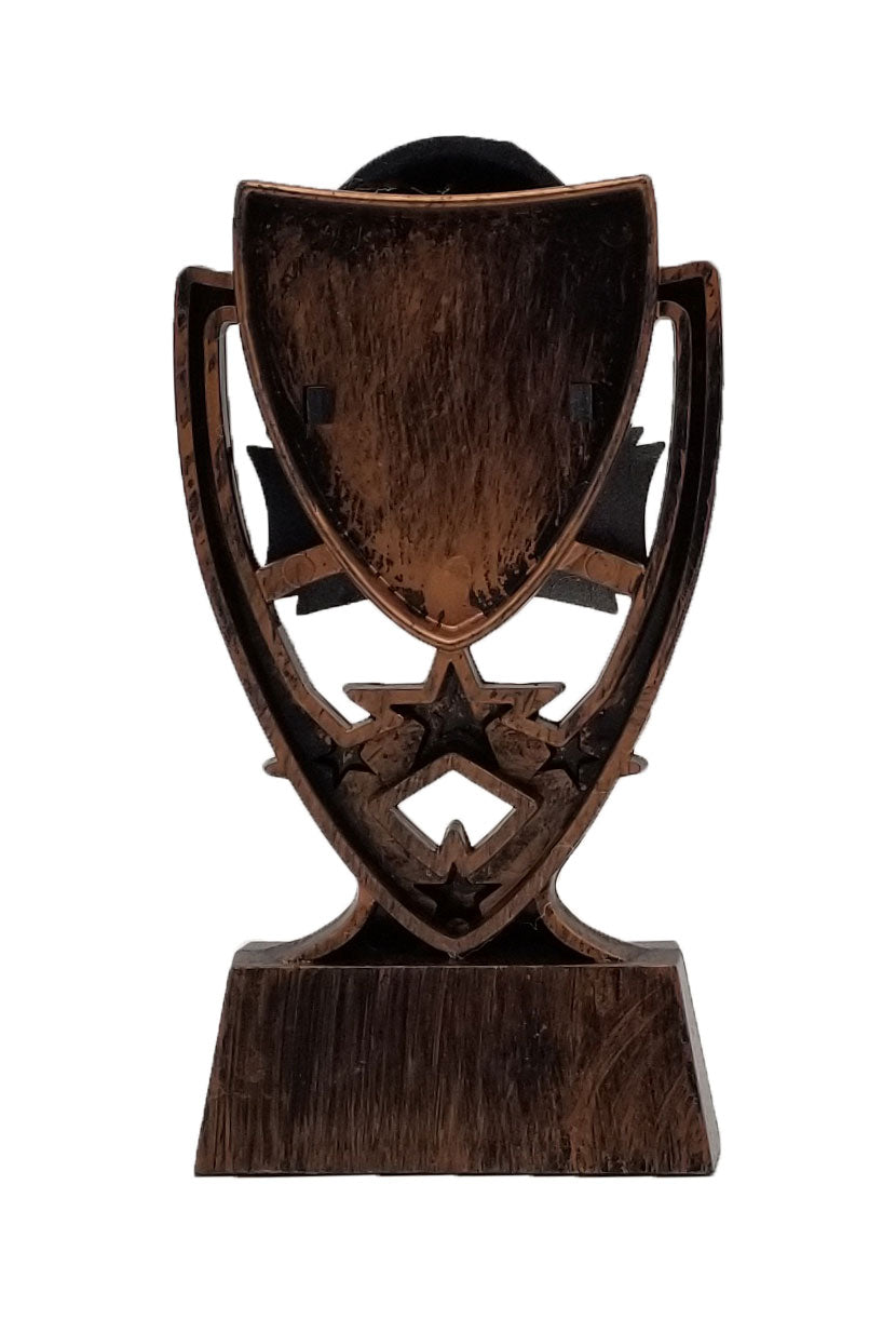 Baseball Four Star Trophy | Engraved Baseball Award - 6 Inch Tall