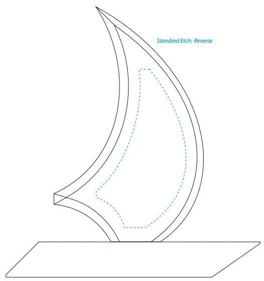Sailboat Crystal Corporate Award | Engraved Crystal Boat - 8", 9.25" or 11" Decade Awards