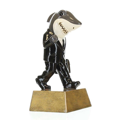 Sales Shark Trophy | Engraved Salesperson Success Award - 6 Inch Tall Decade Awards