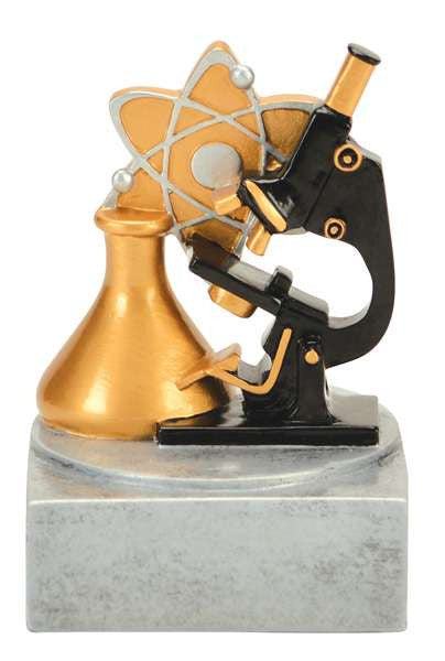 Science Trophy | Personalized Color Tek Science Award | 4 Inches Tall