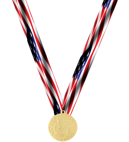 Science Superstar Medal - Gold | Engraved Superstar Science Medallion - 2 Inch Wide Decade Awards