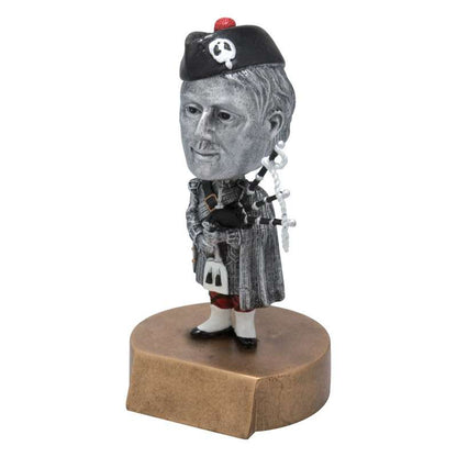 Scotsman Mascot Bobblehead Trophy | Engraved Highlander Award - 6" Tall Decade Awards