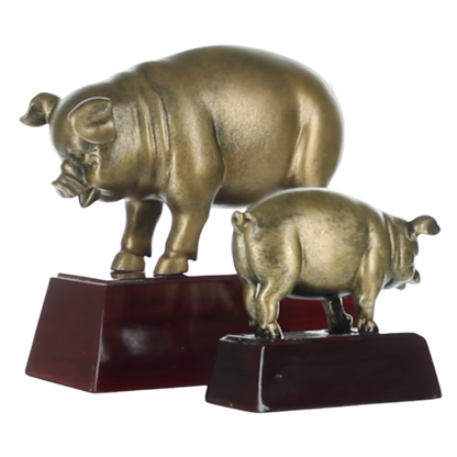 Pig Trophy | Smoke-Off Competition | Personalized BBQ Award | 4 or 6 Inches Tall