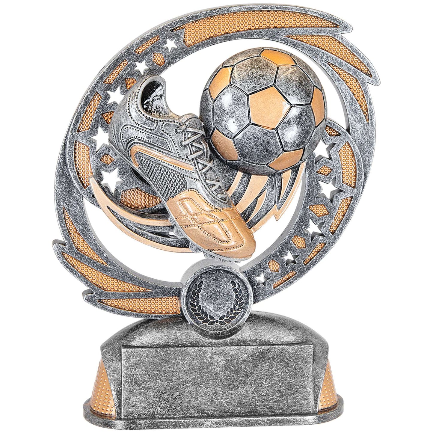 Soccer Hurricane Trophy | Engraved Soccer Award - 6.5" Tall Decade Awards