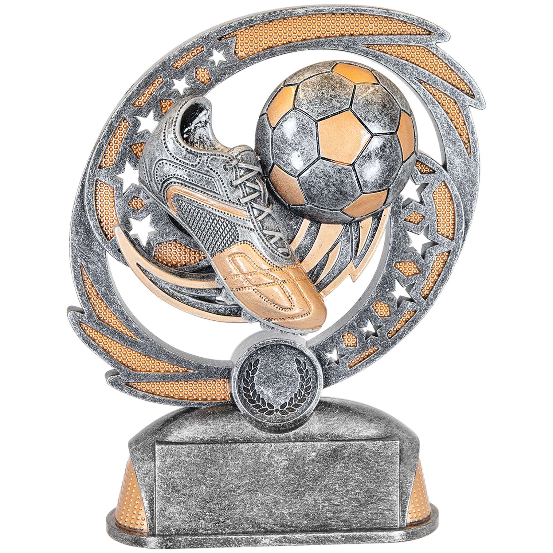 Soccer Hurricane Trophy | Engraved Soccer Award - 6.5" Tall Decade Awards