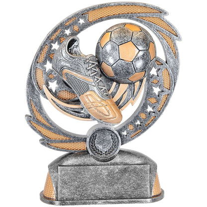 Soccer Hurricane Trophy | Engraved Soccer Award - 6.5" Tall Decade Awards
