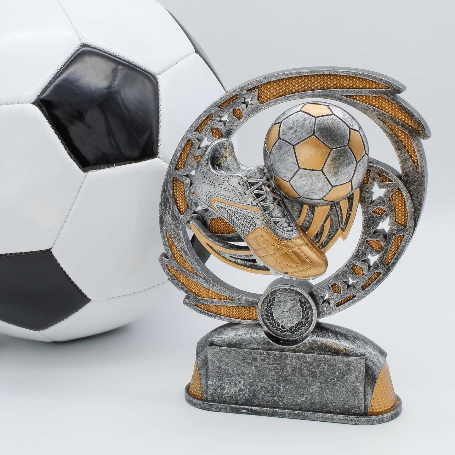 Soccer Hurricane Trophy | Engraved Soccer Award - 6.5" Tall Decade Awards