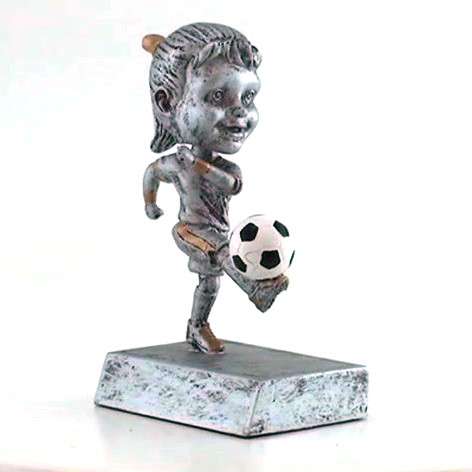 Soccer "Rock 'n Bop" Bobblehead Trophy - Male / Female | Futbol Award Decade Awards