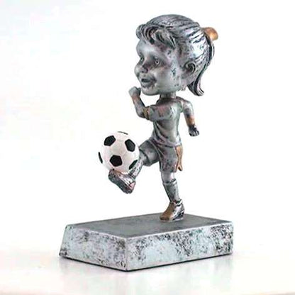 Soccer "Rock 'n Bop" Bobblehead Trophy - Male / Female | Futbol Award Decade Awards