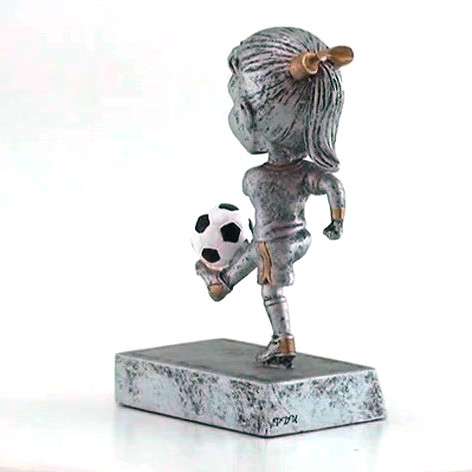 Soccer "Rock 'n Bop" Bobblehead Trophy - Male / Female | Futbol Award Decade Awards
