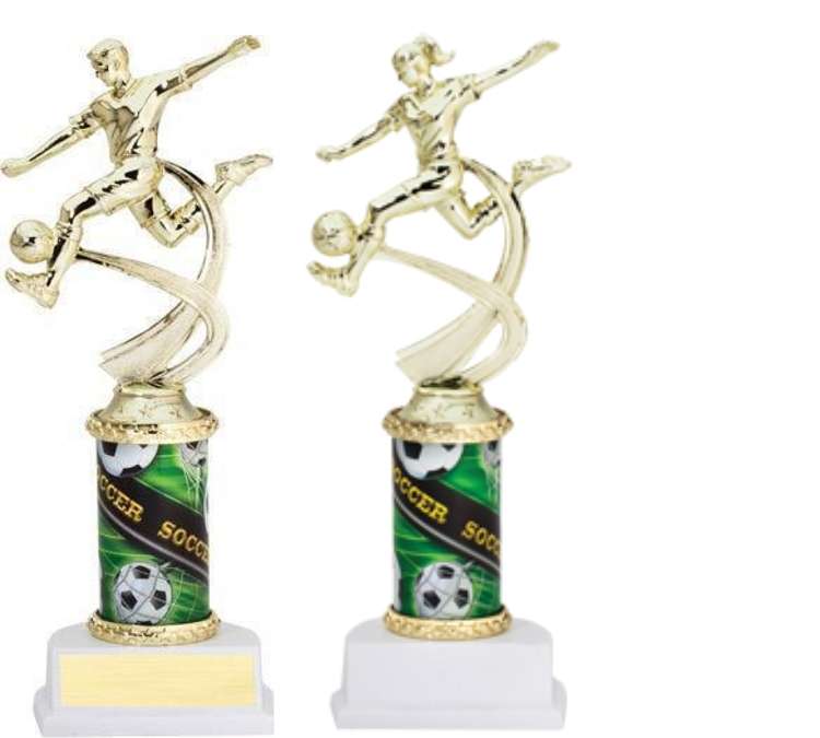 Soccer Column Trophy - Female / Male | Fútbol Award Decade Awards