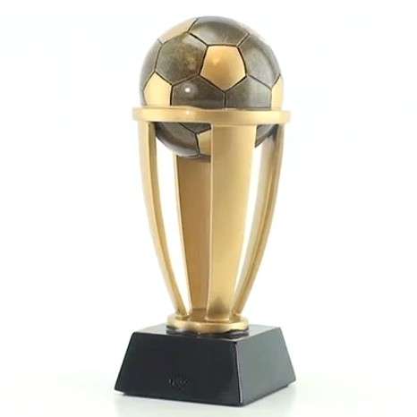 Soccer Gold Tower Trophy | Engraved Soccer Award - 13, 10.75 or 7.5 Inch Tall