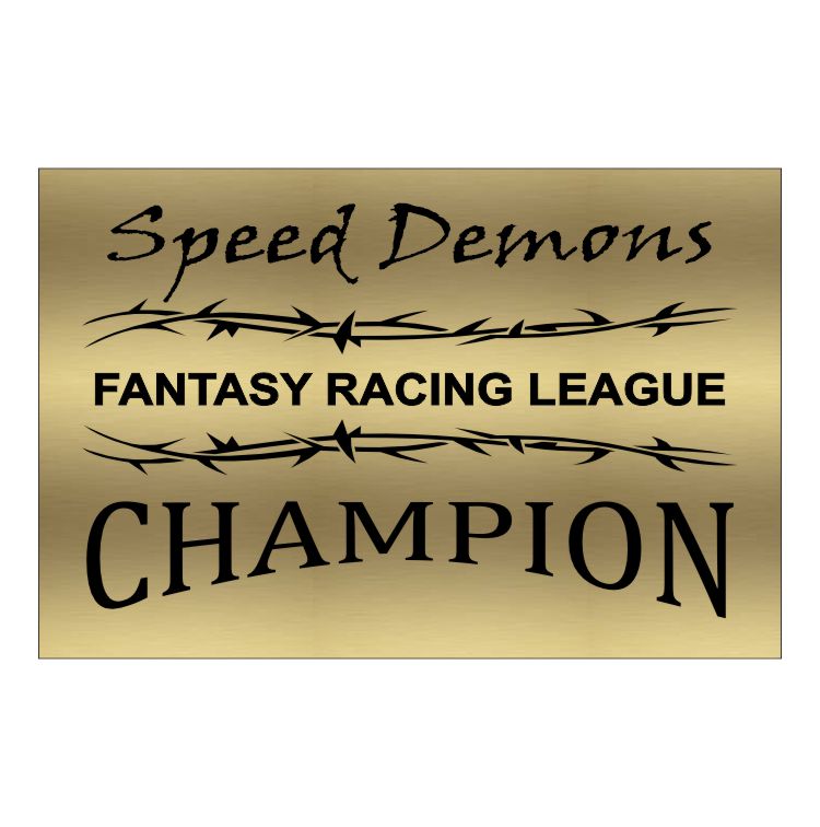 Fantasy Racing Armchair Perpetual Trophy | Engraved Racing Fantasy League Award - 10.5 Inch Tall Decade Awards
