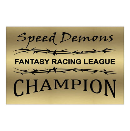 Fantasy Racing Armchair Perpetual Trophy | Engraved Racing Fantasy League Award - 10.5 Inch Tall Decade Awards