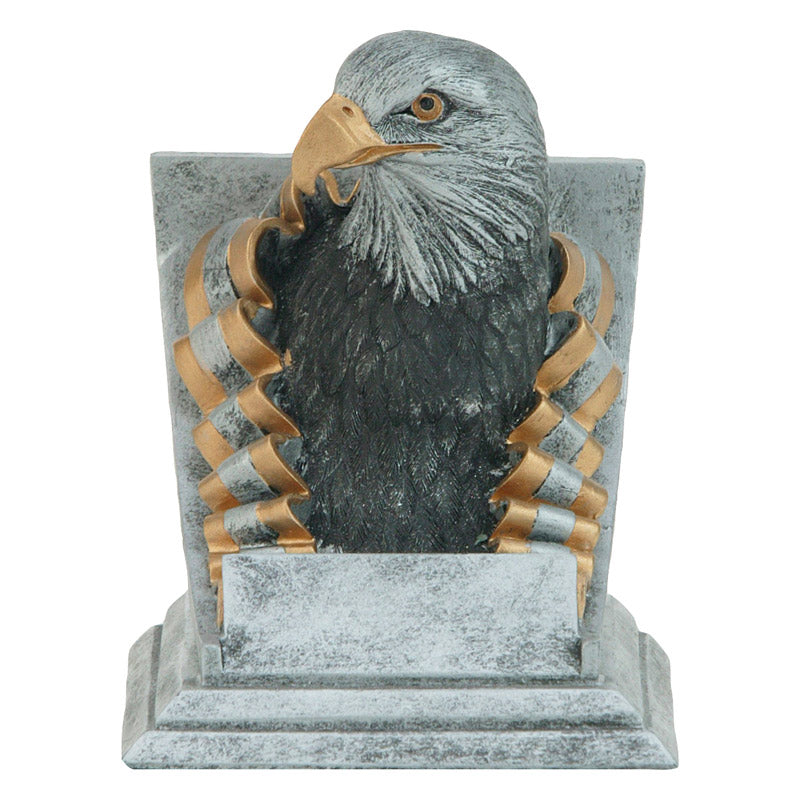 Eagle Spirit Mascot Trophy | Engraved Eagle Award - 4 Inch Tall Decade Awards