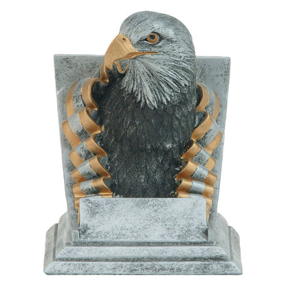 Eagle Spirit Mascot Trophy | Engraved Eagle Award - 4 Inch Tall Decade Awards