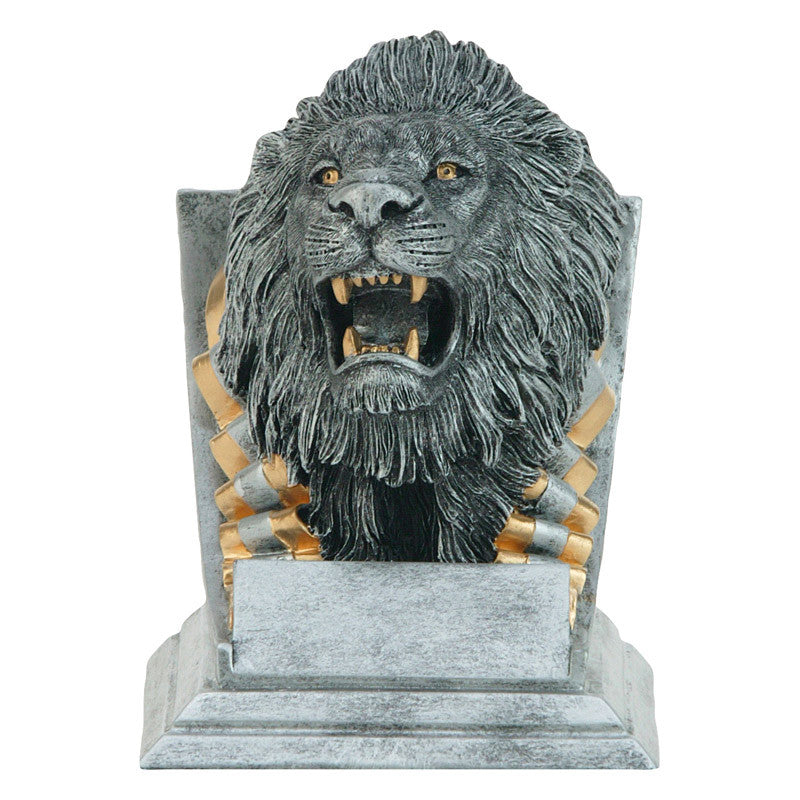 Lion Spirit Mascot Trophy | Engraved Lion Award - 4 Inch Tall Decade Awards
