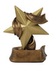 Star Trophy, Gold | Engraved Gold Star Award | Employee Superstar Recognition - 5 or 7 Inch Tall Decade Awards