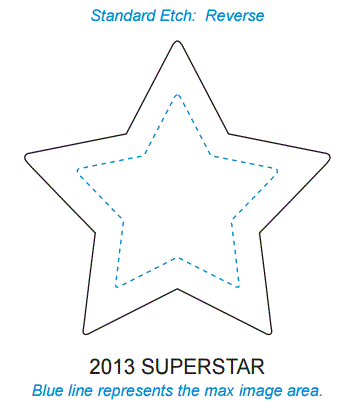 Superstar Crystal Corporate Award | Engraved Star Trophy - 3" Tall Decade Awards