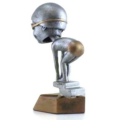 Swimming Bobblehead Trophy - Female / Male | Engraved Swimmer Award - 6 Inch Tall Decade Awards