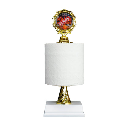 Busted Bracket Trophy with toilet paper roll by Decade Awards