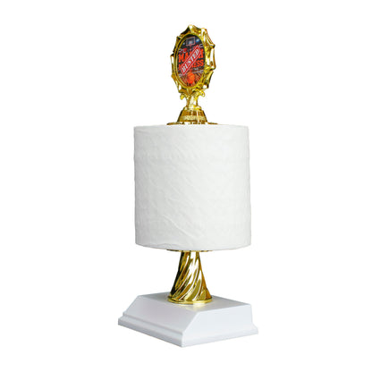 Busted Bracket Trophy with toilet paper roll by Decade Awards