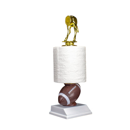 Decade Awards TP Award of Shame featuring a horse’s rear design, real toilet paper roll and free engraving for last-place winners.