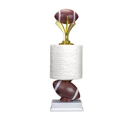 Last Place Football Trophy, Toilet Paper Award of Shame, Personalized 13.75-Inch Fantasy Loser Trophy