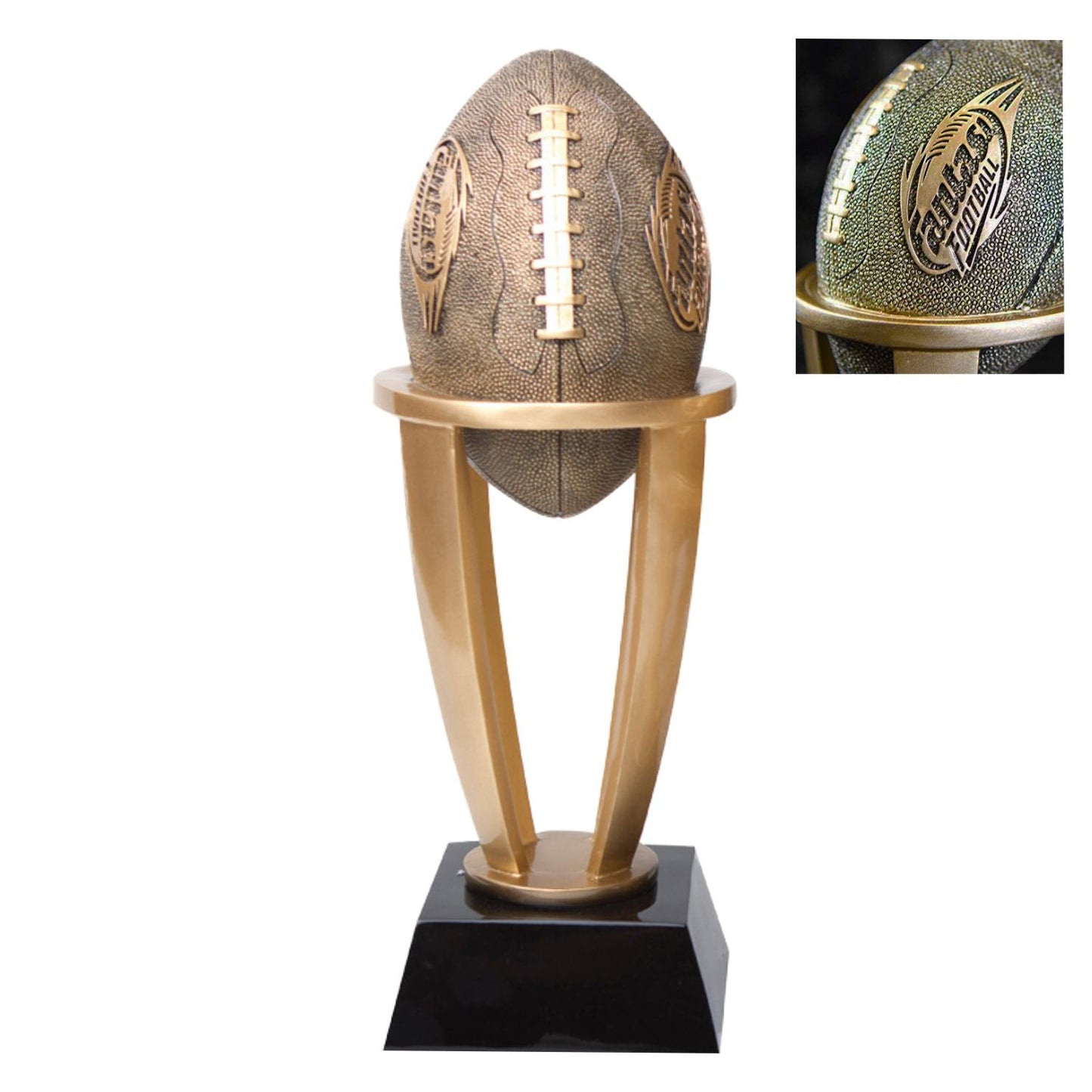 Fantasy Football Tower Trophy | Engraved FFL Award - 7.5, 10.75 or 13 Inch Tall Decade Awards