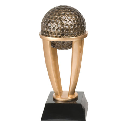 Golf Tower Trophy | Engraved Golf Tournament Award - 7.5, 10.75 or 13 Inch Tall Decade Awards