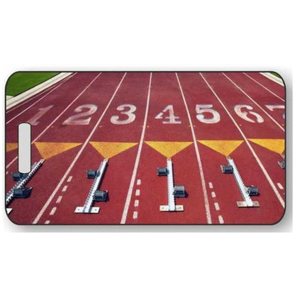 Track Luggage Tag | Personalized or Fill-in Track Sport Bag ID
