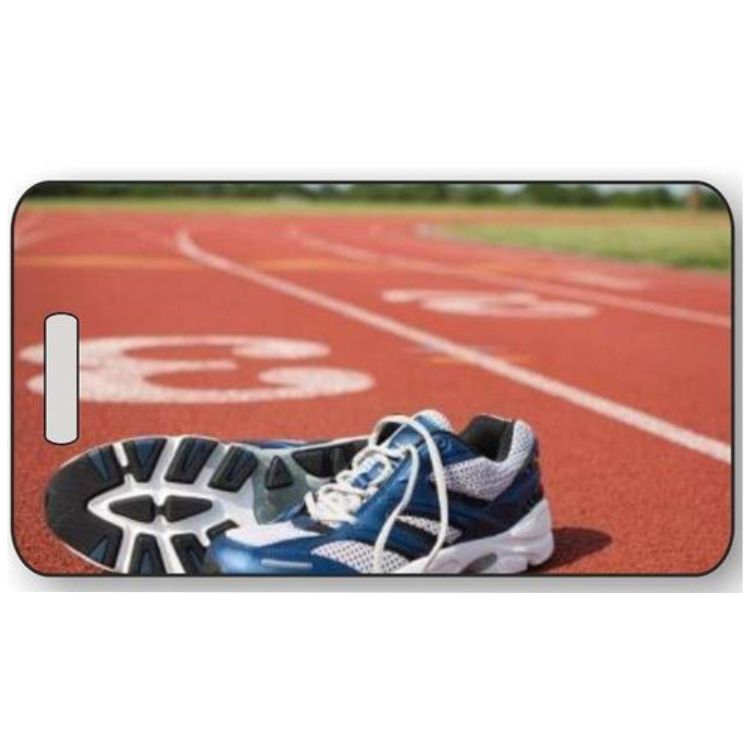 Track Luggage Tag | Personalized or Fill-in Track Sport Bag ID