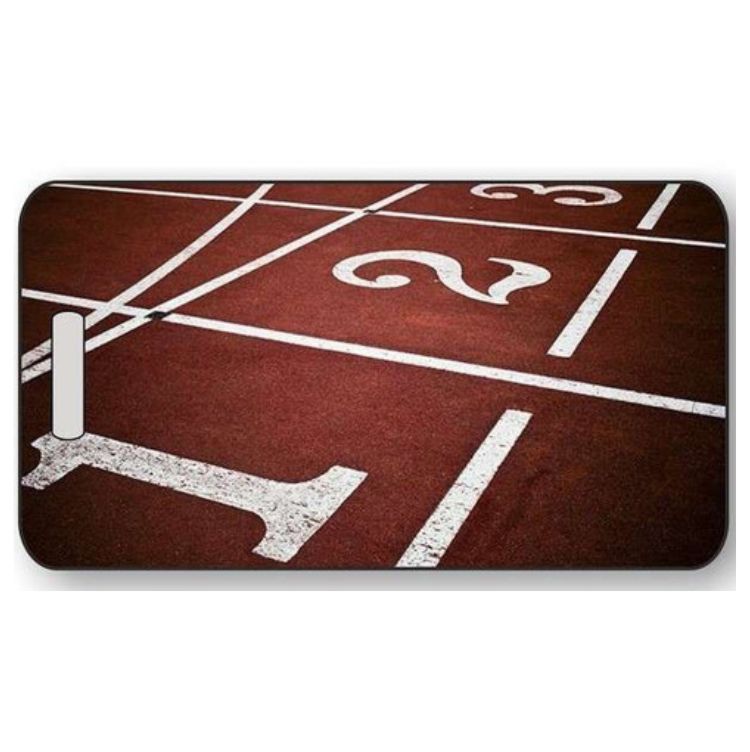 Track Luggage Tag | Personalized or Fill-in Track Sport Bag ID