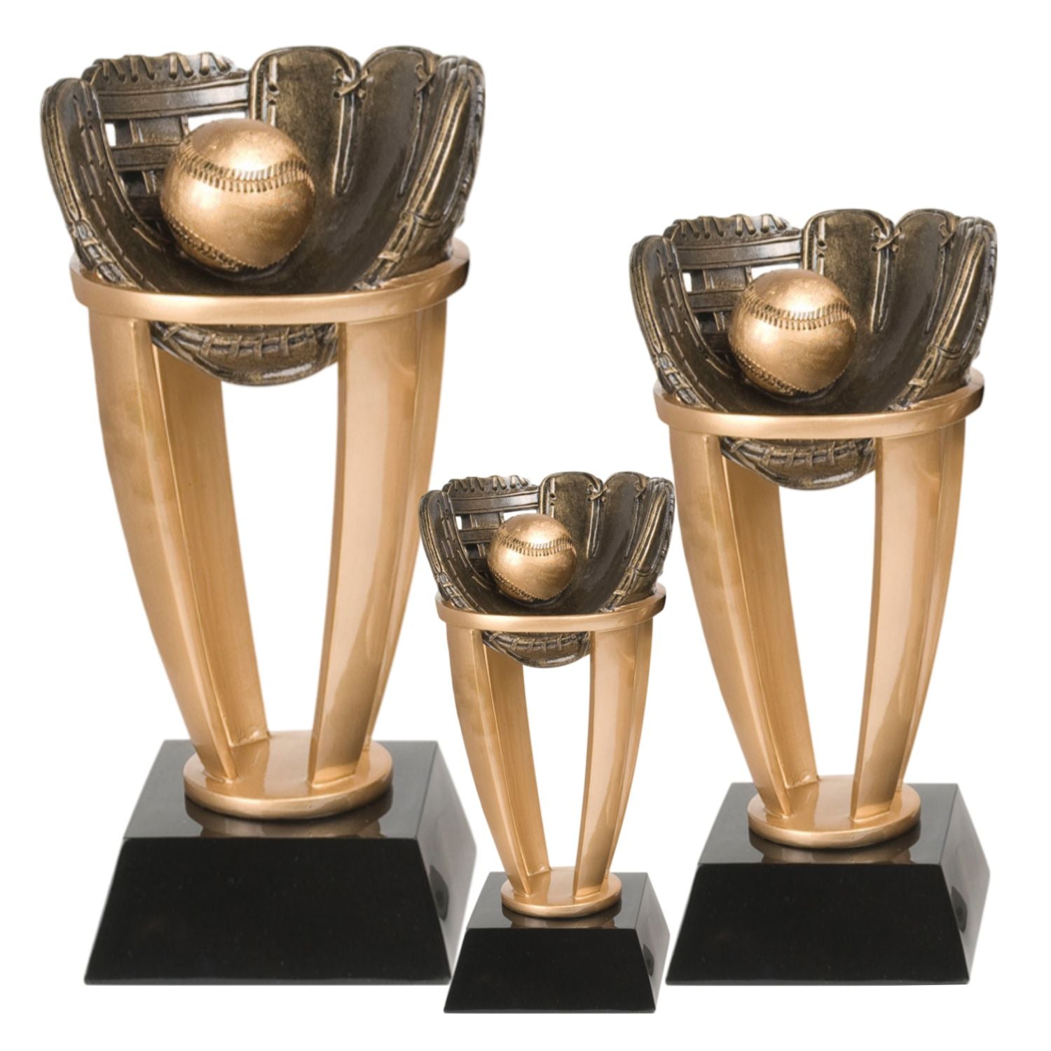 Baseball or Softball Tower Trophy | Engraved Baseball Award - 7.5, 10.75 or 13 Inch Tall Decade Awards