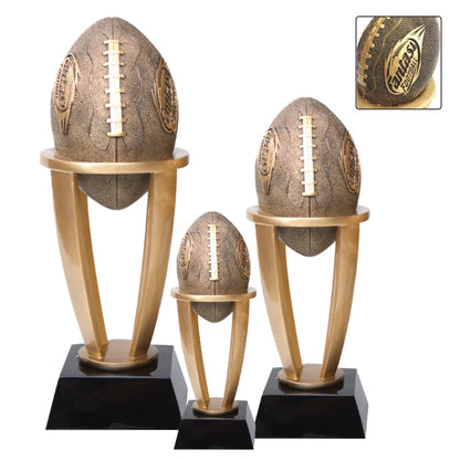 Fantasy Football Tower Trophy | Engraved FFL Award - 7.5, 10.75 or 13 Inch Tall Decade Awards