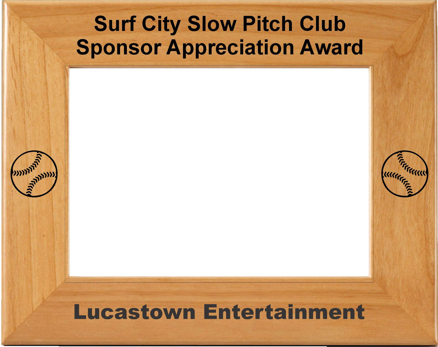 Team Thank you Picture Frame | Sponsor Appreciation Laser Engraved Picture Frame- 3 Sizes Decade Awards