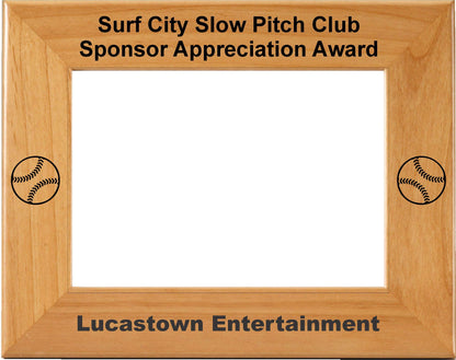 Team Thank you Picture Frame | Sponsor Appreciation Laser Engraved Picture Frame- 3 Sizes Decade Awards