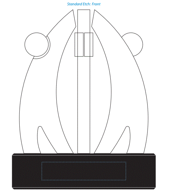 Teamwork Corporate Award - 8" Decade Awards