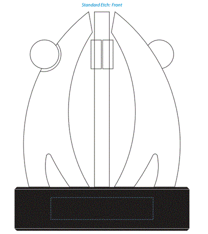 Teamwork Corporate Award - 8" Decade Awards