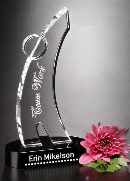 Teamwork Figure Corporate Award | Engraved Slam Dunk Award - 6.5" Decade Awards