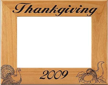 Thanksgiving Picture Frame 2a - Personalized Decade Awards