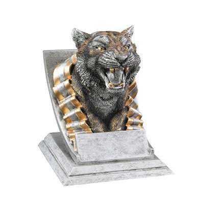 Tiger Spirit Mascot Trophy | Engraved Tiger Award - 4 Inch Tall Decade Awards