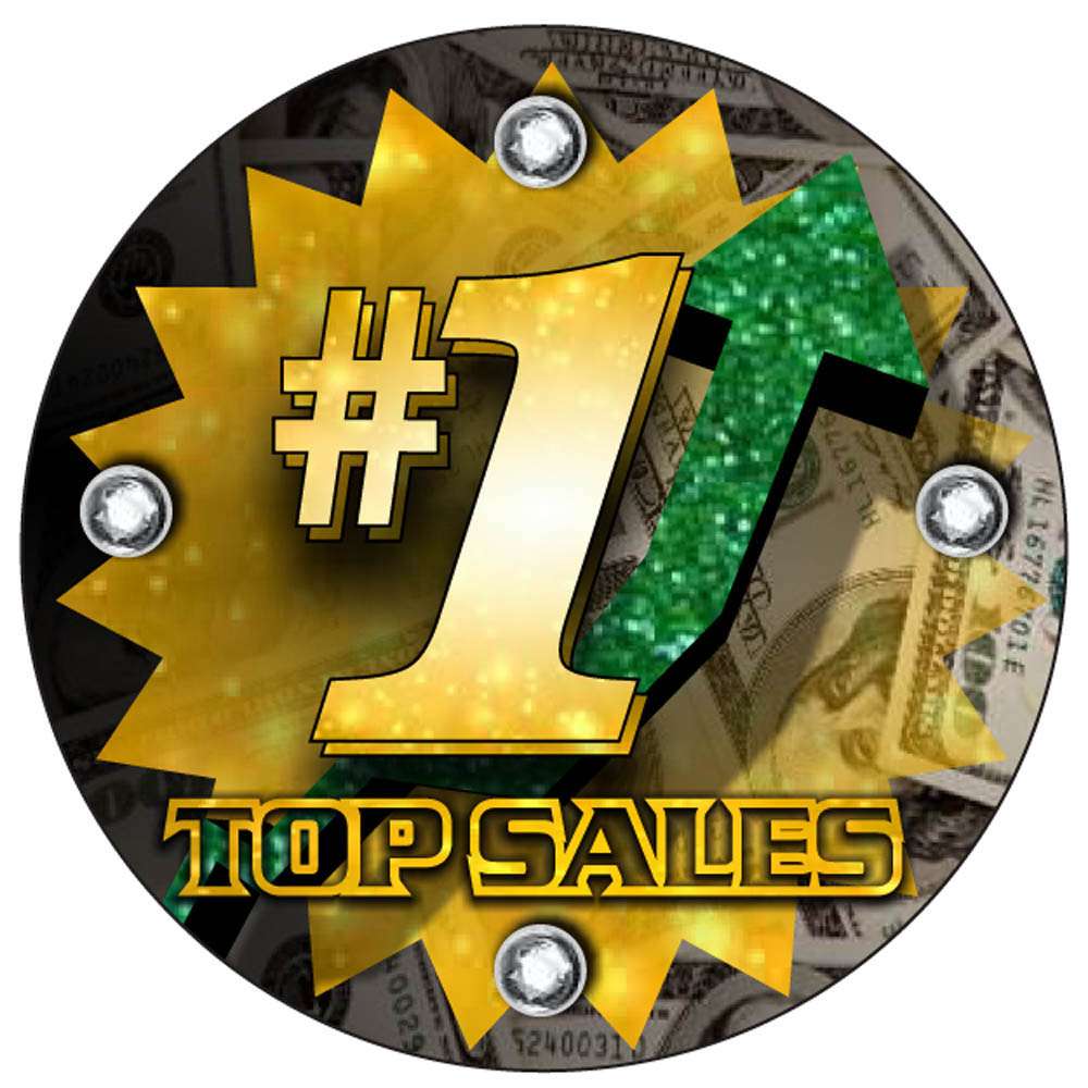 Top Sales Monster Trophy | Engraved #1 Sales Award - 6.75" Decade Awards