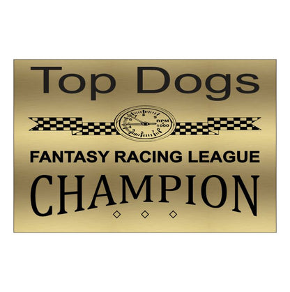 Fantasy Racing Armchair Perpetual Trophy | Engraved Racing Fantasy League Award - 10.5 Inch Tall Decade Awards