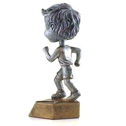 Track Bobblehead Trophy - Female / Male | Engraved Runner Award - 6 Inch Tall Decade Awards
