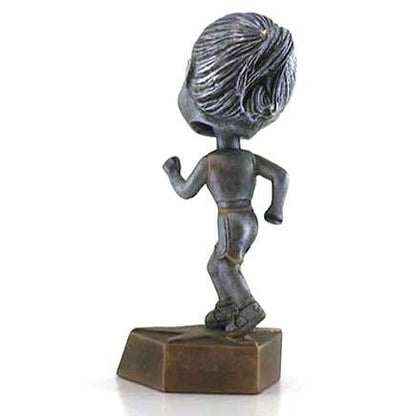Track Bobblehead Trophy - Female / Male | Engraved Runner Award - 6 Inch Tall Decade Awards