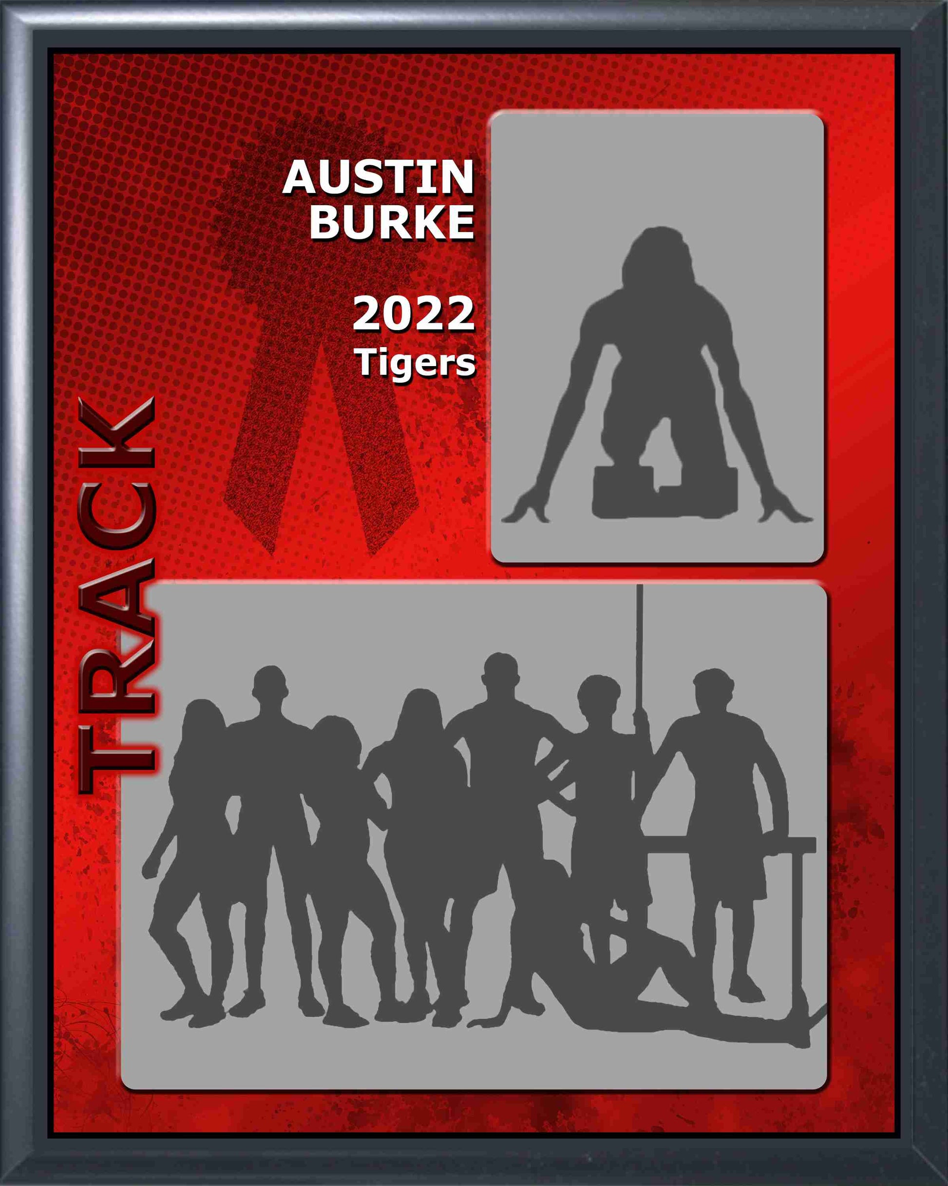 Track Memory Mate Plaque - Personalized | Individual & Track Team Pictures Plaque - 8" x 10" Decade Awards