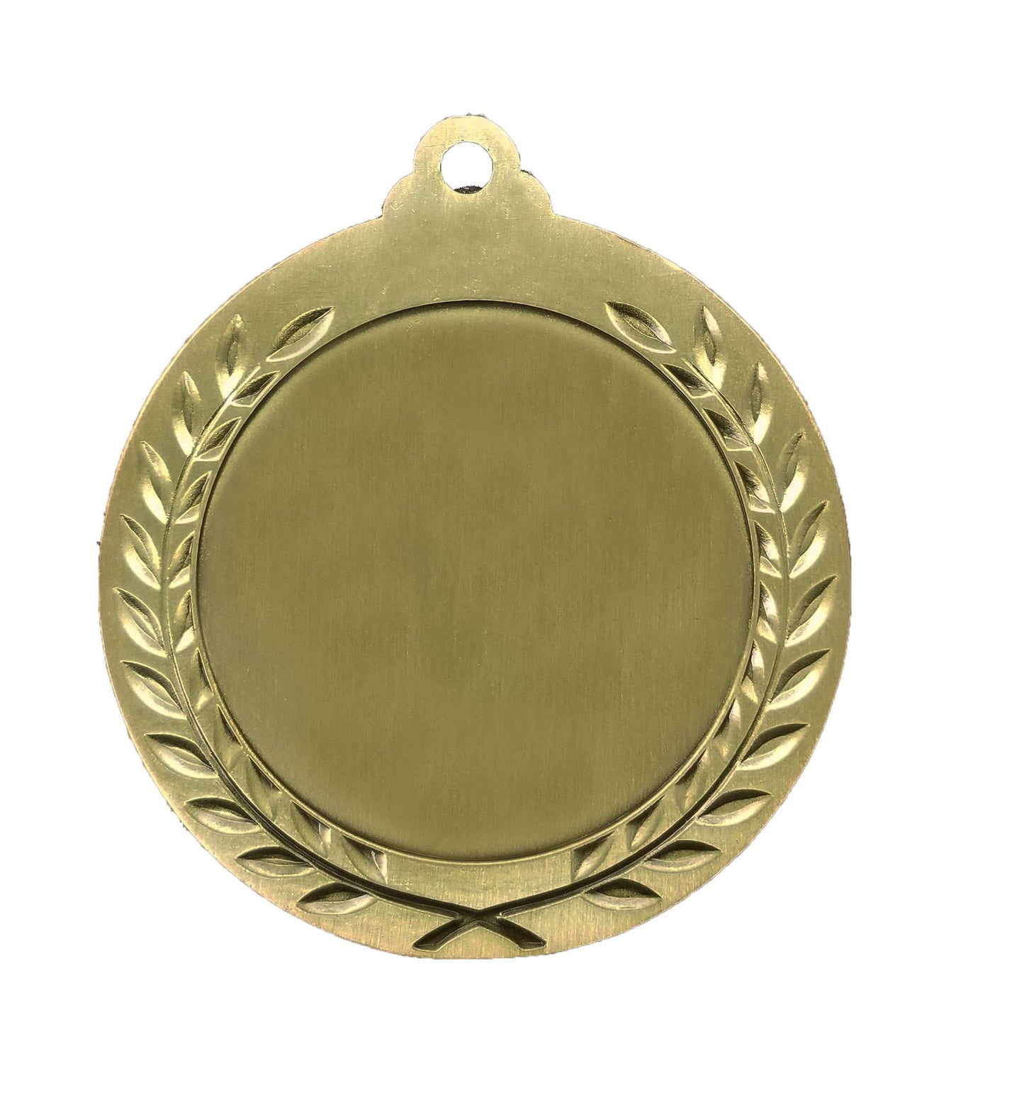 Triathlon Wreath Medal - Gold | Engraved Gold Triathlon Medallion - 2.75 Inch Wide Decade Awards
