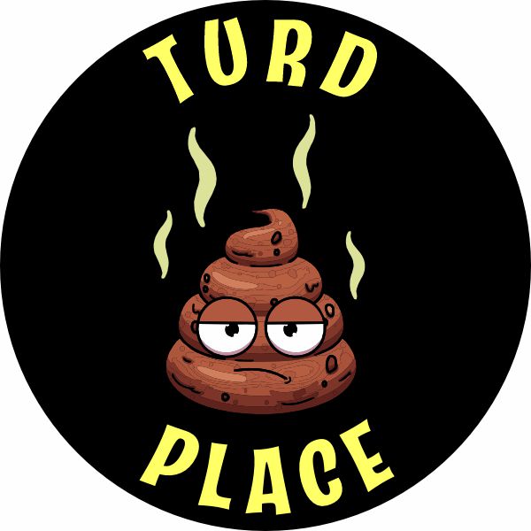 Turd Place Toilet Bowl Trophy, Action Pedestal | Engraved Worst Place Award - 7 Inch Tall Decade Awards